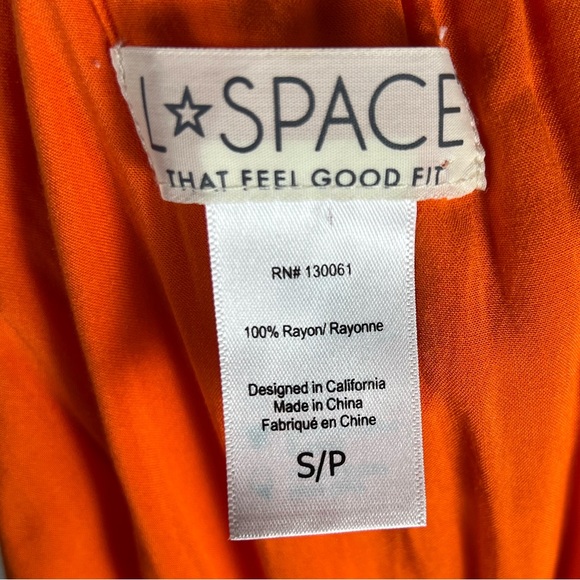 L*Space Dress Womens Small Panama Cover Up Wrap Vibrant Beachy Boho Feminine - Picture 11 of 11